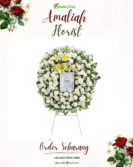Krans Bunga Duka Sembung Wedi